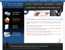 Tablet Screenshot of huissier-88.com